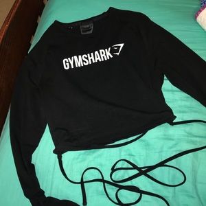 Gymshark long sleeve ribbon crop top